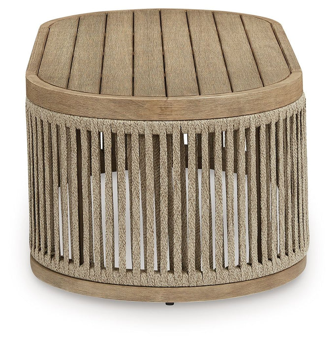 Serena Shores - Beige - Rectangular Cocktail Table - Simple Home Plus