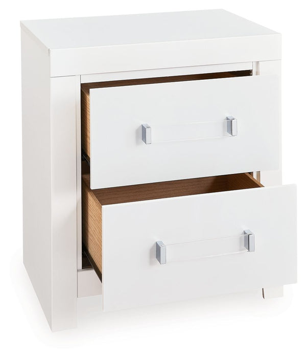 Maeling - Two Drawer Night Stand - Simple Home Plus