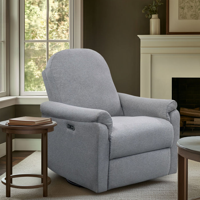 Elio - Power Recliner - Light Gray - Simple Home Plus