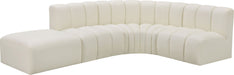 Arc - Faux Leather 5 Piece Corner Modular Sofa - Simple Home Plus