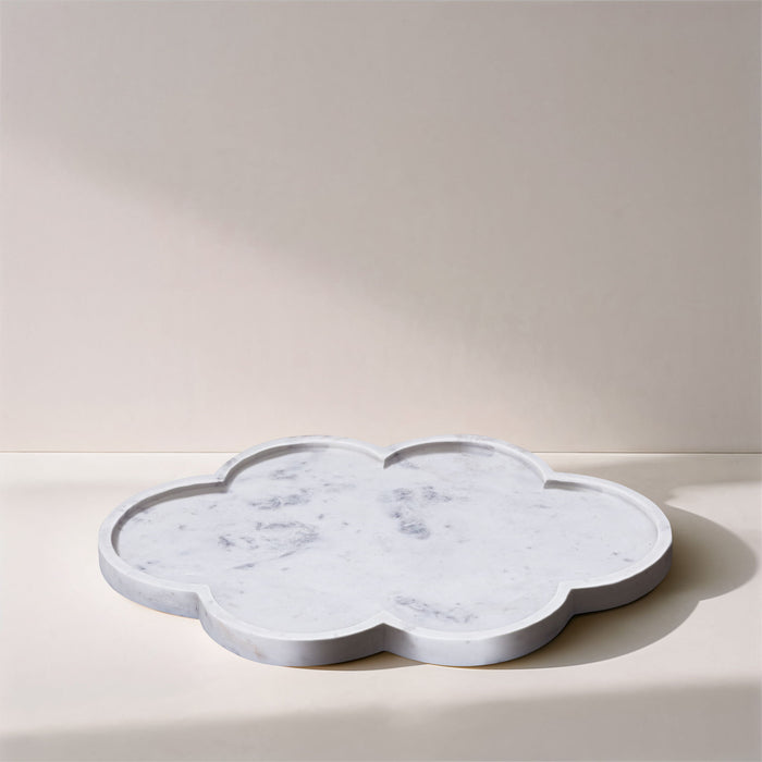Rimini - Marble Clover Shaped Tray - Simple Home Plus