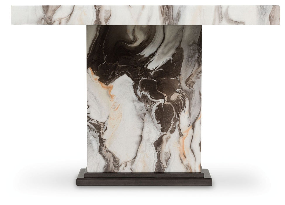 Jeshina - Dark Brown / Beige - Dining Table - Simple Home Plus