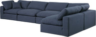Comfy - 5 Piece Linen Modular Sectional - Simple Home Plus