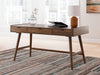 Lyncott - 3 Pc. - Home Office Desk, Chair, Bookcase - Brown - Simple Home Plus