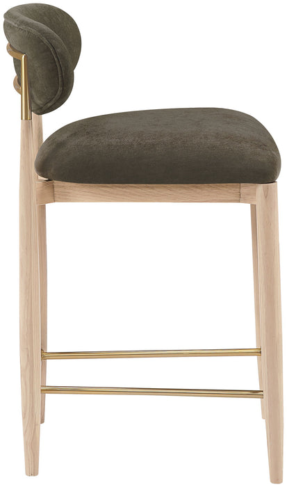 Riccio - Fabric Stool - Natural Frame - Simple Home Plus