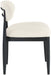 Riccio - Fabric Dining Side Chair (Set of 2) - Black Frame - Simple Home Plus