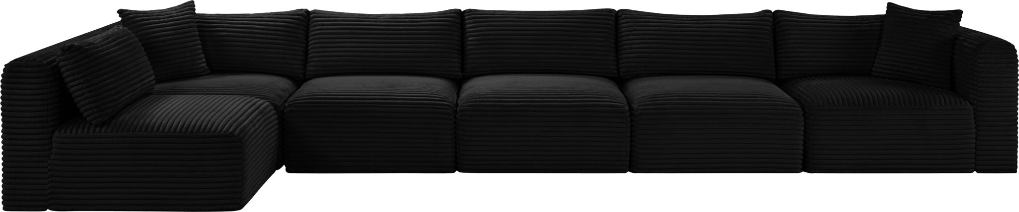 Shaggy - 6 Piece Modular Sectional - Simple Home Plus