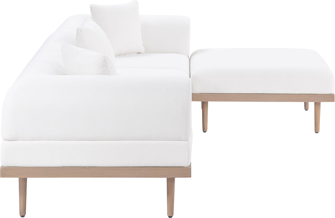 Laguna - 4 Piece 106.5" Upholstered Outdoor Patio Modular Sectional - Simple Home Plus