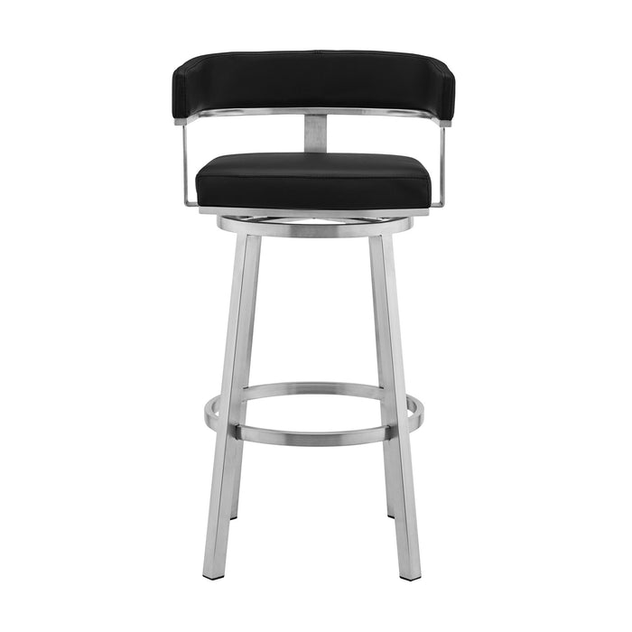 Lorin - Stainless Steel Swivel Bar Stool - Simple Home Plus