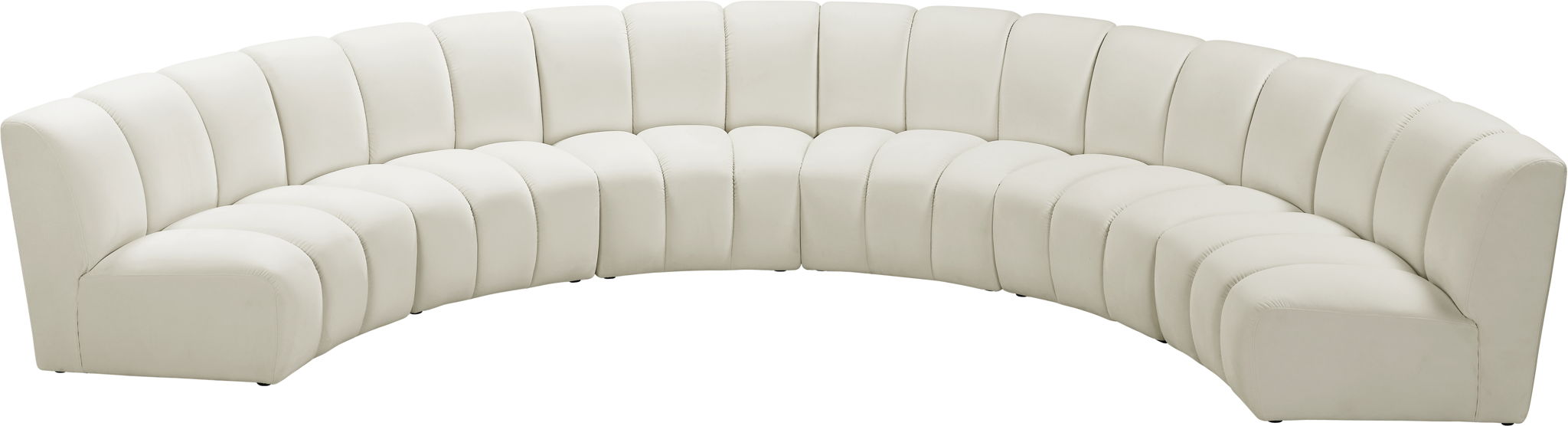 Infinity - 6 Piece Velvet Modular Sectional - Simple Home Plus