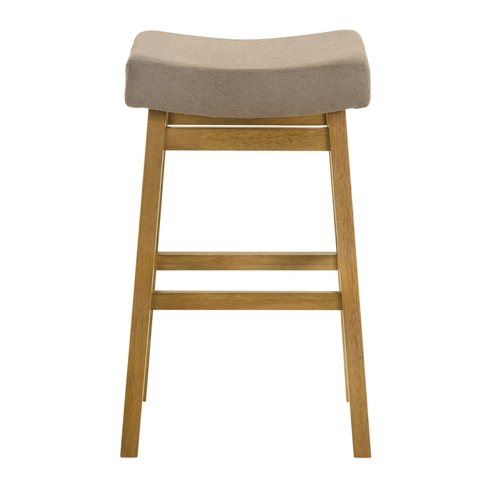 Lenon - Modern Farmhouse Wood Bar Height Kitchen Bar Stool - Simple Home Plus