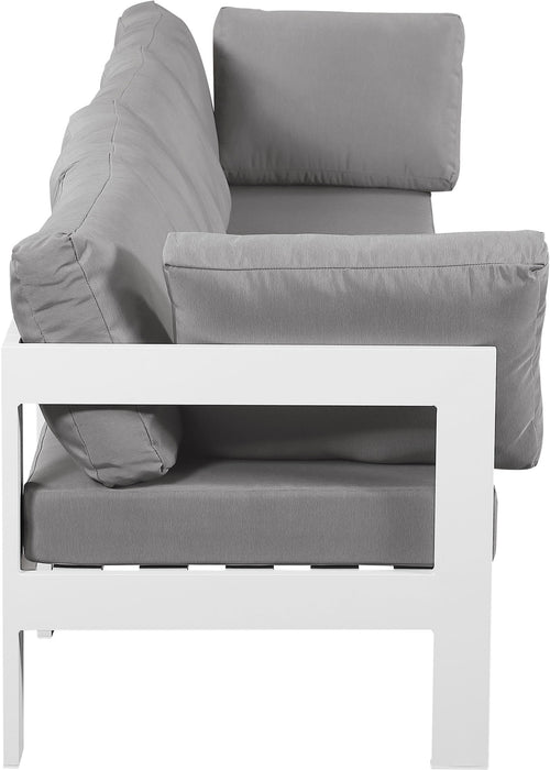 Nizuc - Outdoor Patio 4 Seat Modular Sofa With White Frame - Simple Home Plus