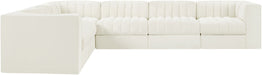 Rummi - Velvet Performance Fabric Upholstered 6 Piece Modular Sectional - Simple Home Plus