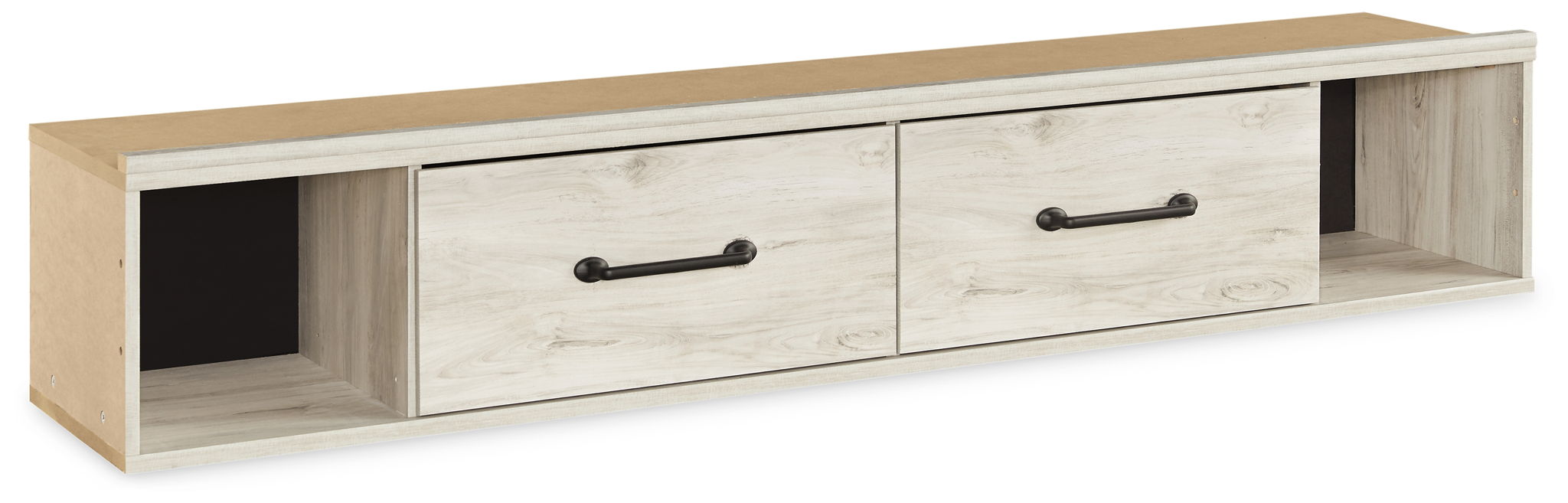 Cambeck - T/F Side Storage w/Rail - Whitewash - Simple Home Plus