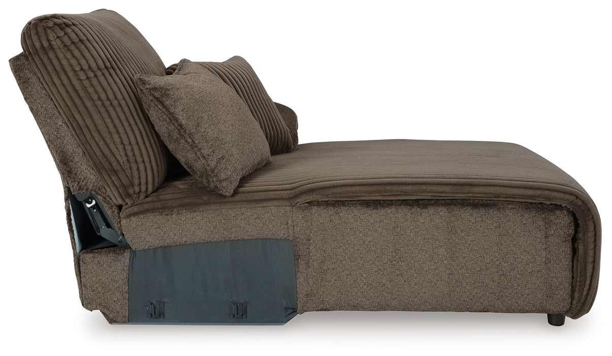 Top Tier - Raf Press Back Chaise - Chocolate - Simple Home Plus