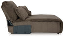 Top Tier - Raf Press Back Chaise - Chocolate - Simple Home Plus