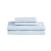 Jaxon - Stripe Microfiber Comforter Set With Bed Sheets - Blue / Gray - Simple Home Plus