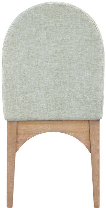 Waldorf - Chenille Dining Side Chair With Natural Legs - Simple Home Plus