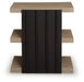 Rylandyn - Rectangular End Table - Black / Light Brown - Simple Home Plus