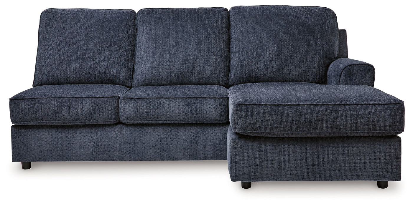 Albar Place - Raf Sofa Chaise - Cobalt - Simple Home Plus