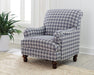 Glenn - Upholstered English Arm Accent Chair - Simple Home Plus