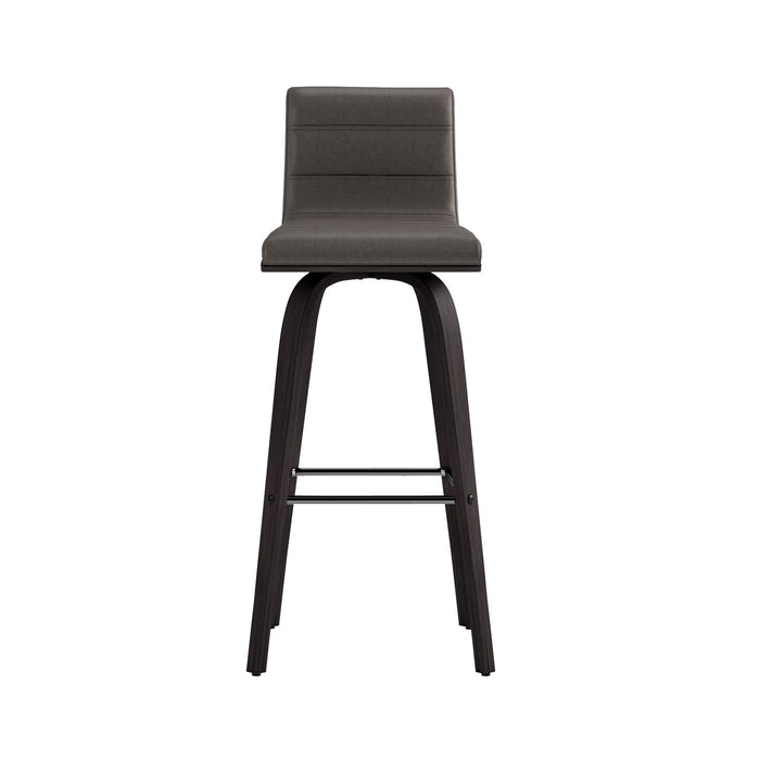 Vienna - 30" Swivel Bar Stool - Black Wood - Simple Home Plus