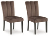 Jeshina - Mocha - Dining Upholstered Side Chair (Set of 2) - Simple Home Plus