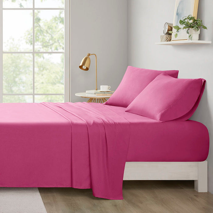 Queen All Season Wrinkle Free Sheet Set - Pink - Simple Home Plus