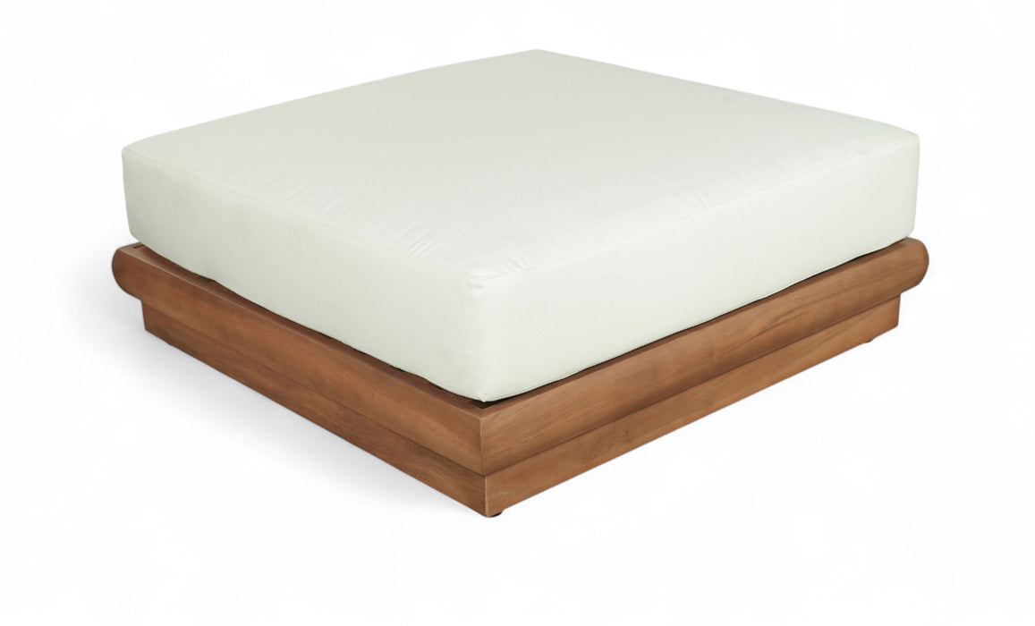 Mirella - Water Resistant Fabric Upholstered Outdoor Patio Modular Ottoman - Simple Home Plus