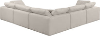 Comfy - 5 Piece Linen Modular Corner Sectional - Simple Home Plus