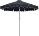 Amalfi - Aluminum Patio Umbrella - Black Base / White Pole - Simple Home Plus