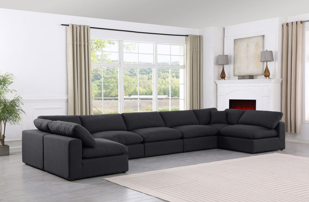 Comfy - 7 Piece Linen Modular Armless Sectional - Simple Home Plus