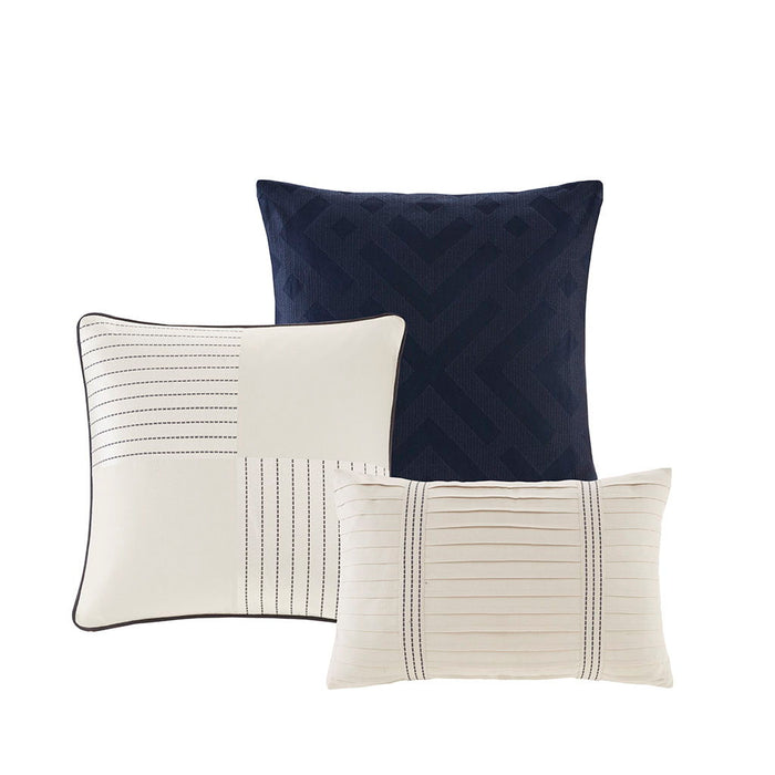 Farmhouse - King Comforter Set - Blue - Simple Home Plus