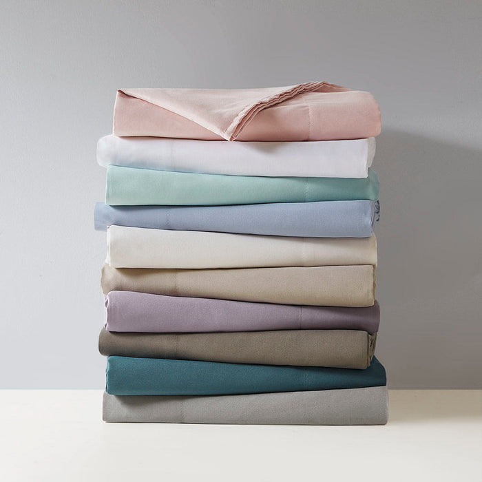 Twin Long All Season Moisture Wicking Lightweight Sheet Set - White - Simple Home Plus