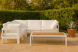 Nizuc - Outdoor Patio 5 Piece Modular Sectional With White Frame - Simple Home Plus