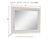 Shaybrock - Bedroom Mirror - Antique White / Brown - Simple Home Plus