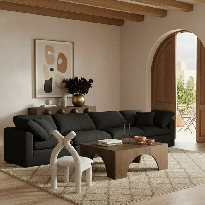 Indulge - Linen 4 Seat Modular Sofa - Simple Home Plus