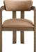 Lavrin - Vegan Leather Upholstered Dining Arm Chair (Set of 2) - Walnut Base - Simple Home Plus