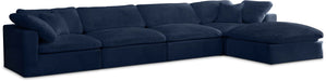 Cozy - 5 Piece Modular Sectional With Chaise - Simple Home Plus