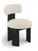 Atelier - Vegan Leather Upholstered Dining Chair (Set of 2) - Taupe / Painted Black - Simple Home Plus