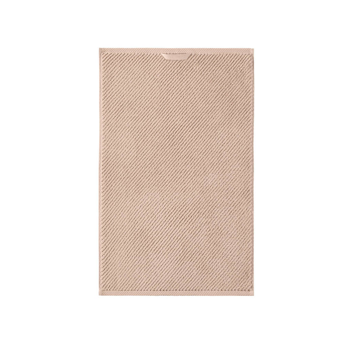 Diagonal Ribbed - 4 Piece Hand Towels Set - Beige - Simple Home Plus