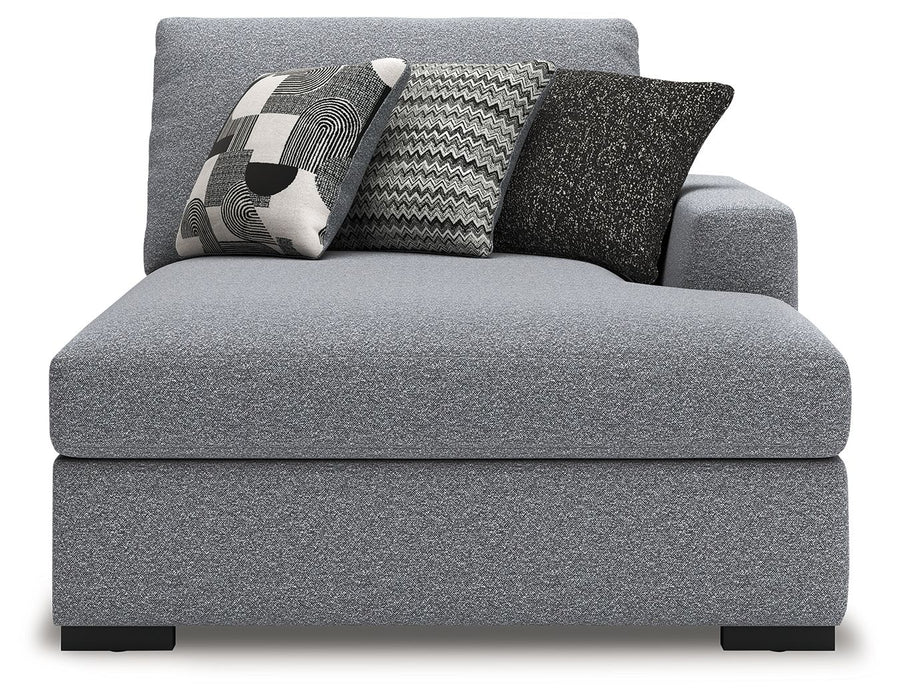 Bealton - RAF Corner Chaise - Salt And Pepper - Simple Home Plus