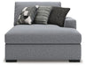 Bealton - RAF Corner Chaise - Salt And Pepper - Simple Home Plus