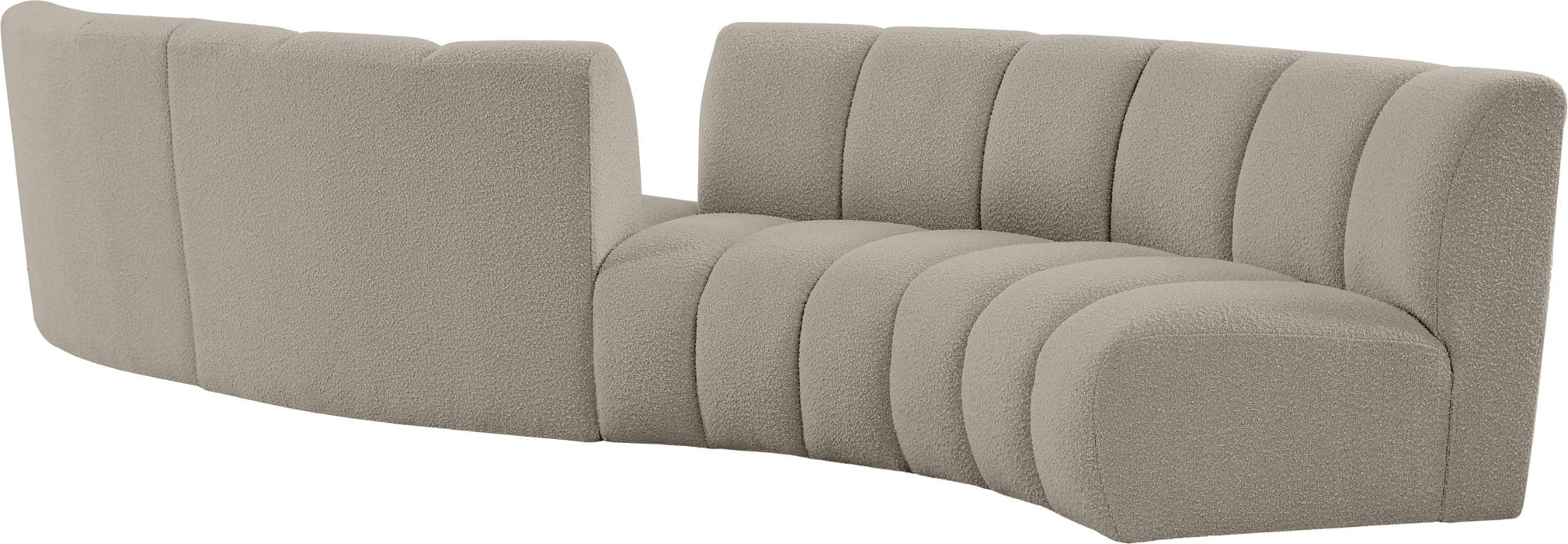 Infinity - 4 Piece Boucle Modular Sectional - Simple Home Plus