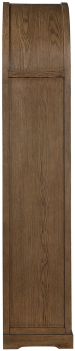 Corva - Solid Wood, Oak Veneer And Stainless Steel Storage Cabinet - Simple Home Plus