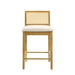 Tobias - Coastal Modern Wood Counter Height Kitchen Bar Stool - Simple Home Plus