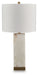 Linderfield - White / Gold Finish - Alabaster Table Lamp - Simple Home Plus