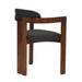 Jazmin - Contemporary Dining Chair (Set of 2) - Walnut / Charcoal - Simple Home Plus