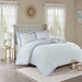 Isla - King 3 Piece Printed Reversible Duvet Cover Set - Blue - Simple Home Plus