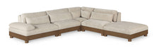Turin - Chenille Fabric Upholstered Modular Sectional - Taupe - Simple Home Plus